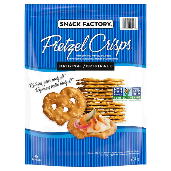 Snack Factory Pretzel Crisps,有機椒鹽蝴蝶脆餅 （737g)