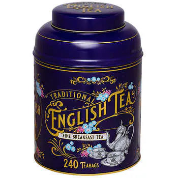 New English Tea Breakfast Tea-240 count 復古鐵罐錫蘭紅茶包 240包