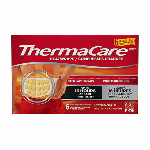 Thermacare Advanced Back Pain Therapy, 6 Heatwraps熱敷護腰帶一盒六條