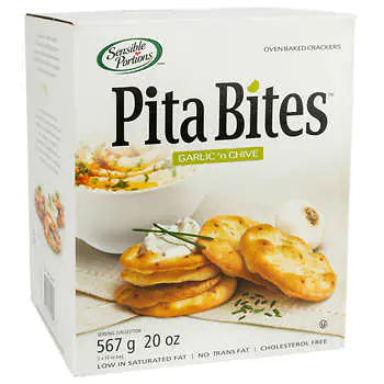 Sensible Portions Pita Bites 蒜香烘焙薄脆餅乾567g