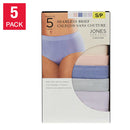 Jones New York Seamless Brief 5pk 女士無縫高腰內褲 (1盒5條)
