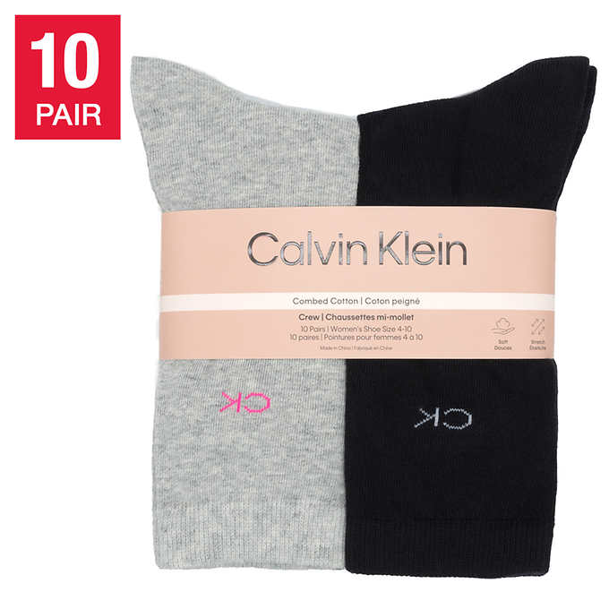 Calvin Klein Crew Sock 10pk 女裝棉質長襪🧦（10對裝）