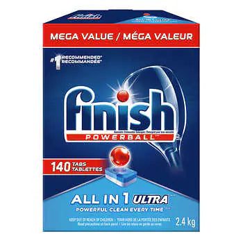 Finish All in 1 Powerball Dishwasher Detergent洗碗機強效洗碗球勁量裝140粒