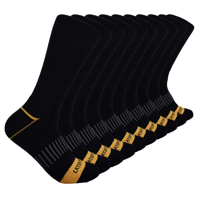 CAT men's half cushion crew socks男裝加長氣墊長襪(10對裝)