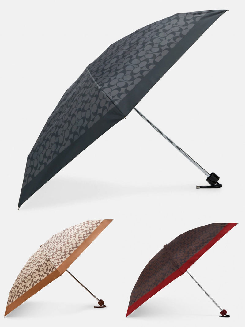 Coach Uv Protection Signature Mini Umbrella