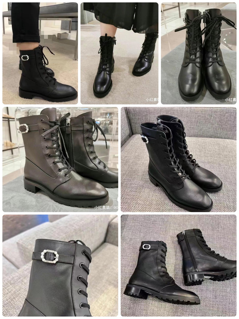 SW 珍珠全牛皮軍靴Dazzle Size 5.5-11 (Black)