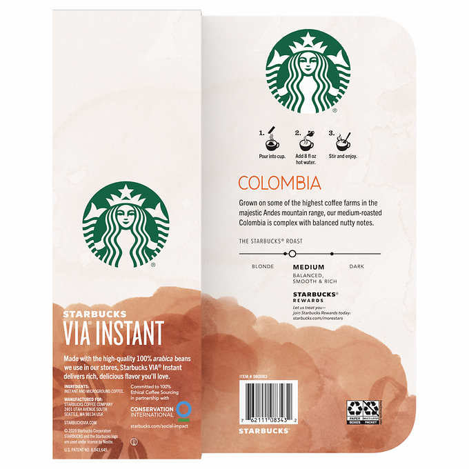 Starbucks Via Instant Coffee 26 CT