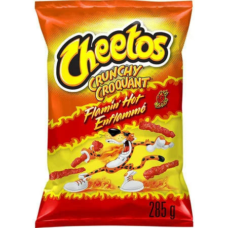 Cheetos Puffs or Crunchy Cheese Flavoured Snacks