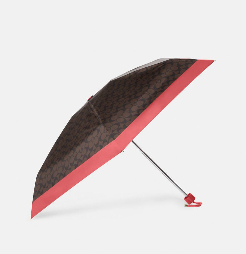 Coach Mini Umbrella In Signature