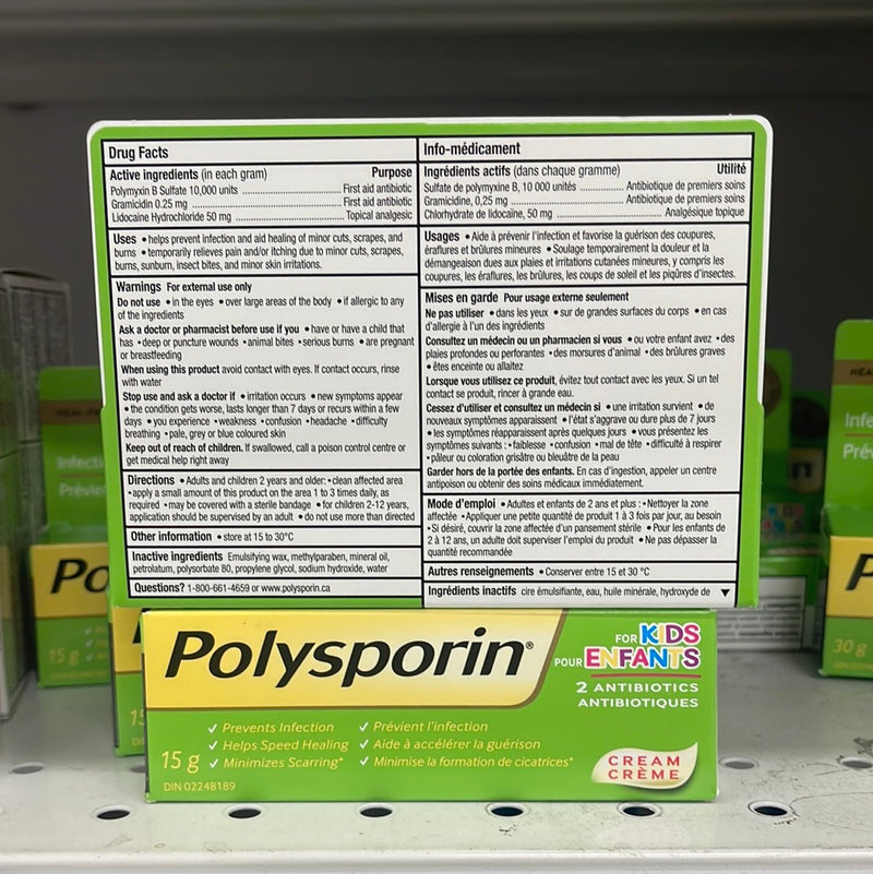 Polysporin Cream for Kids, First Aid Care