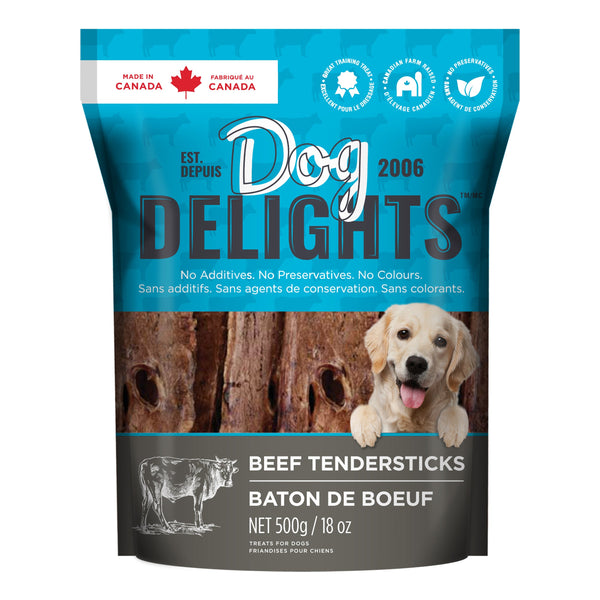 Dog Delights 100％ Beef Tendersticks 500g 狗零食100％加拿大牛柳500g