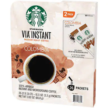 Starbucks Via Instant Coffee 26 CT