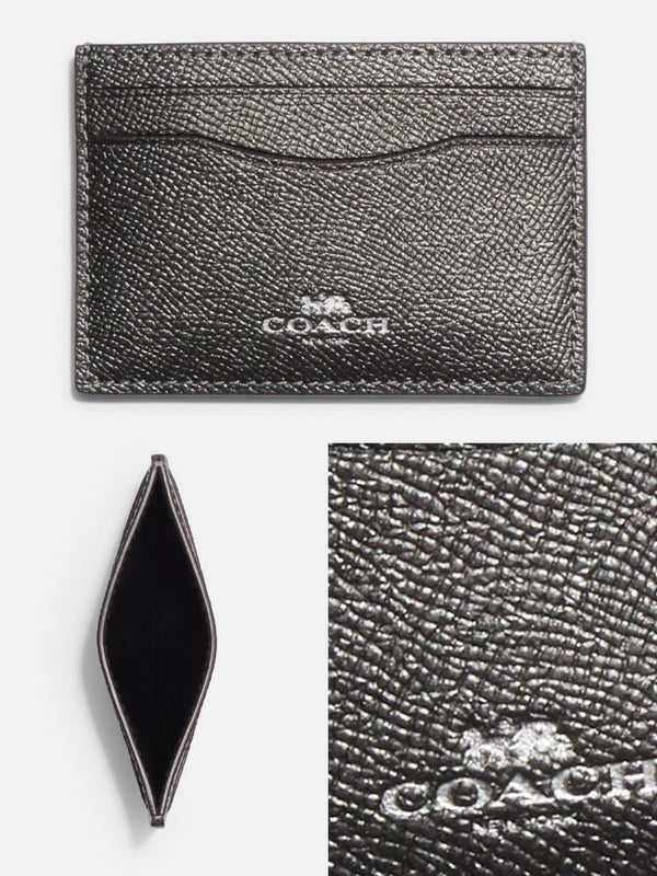 Coach Card Case (Silver)