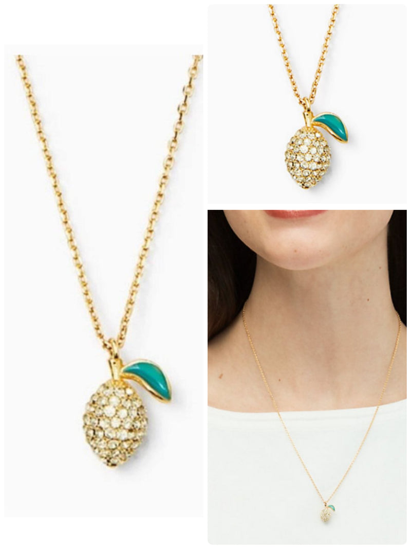 Kate Spade Lemon Mini Pendant Necklace