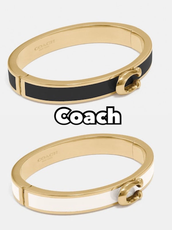 Coach Signature Push Hinged Bangle