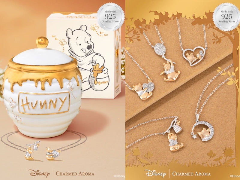 Winnie The Pooh Hunny Pot Candle - 925 Sterling Silver Winnie The Pooh Necklace Collection