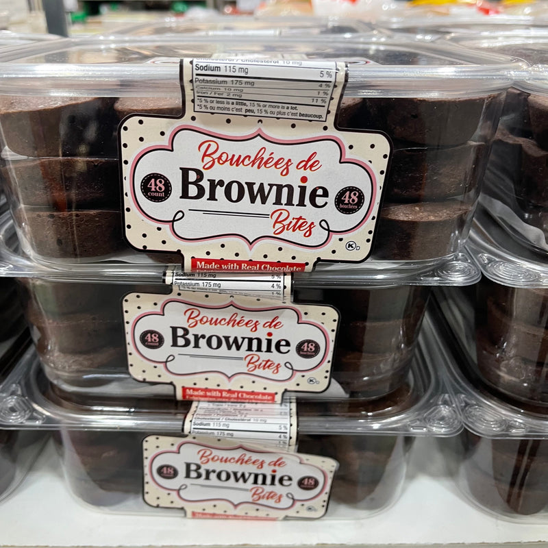 Bouchées de Brownie Bites 1.33 kg新鮮烘焙朱古力布朗尼一口蛋糕（48個裝）