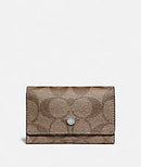 Coach Five Ring Key Case In Signature Canvas