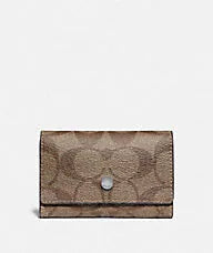 Coach Five Ring Key Case In Signature Canvas