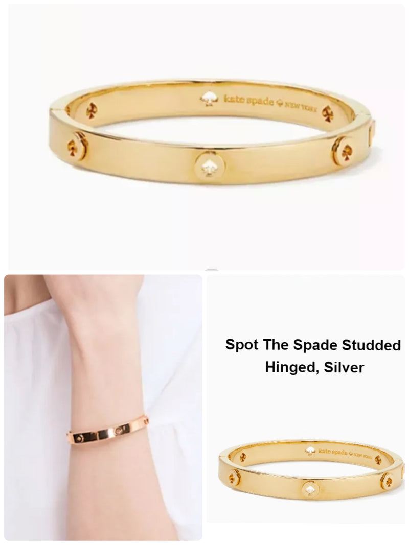 Kate Spade Whale Tails Pave Hinged Cuff