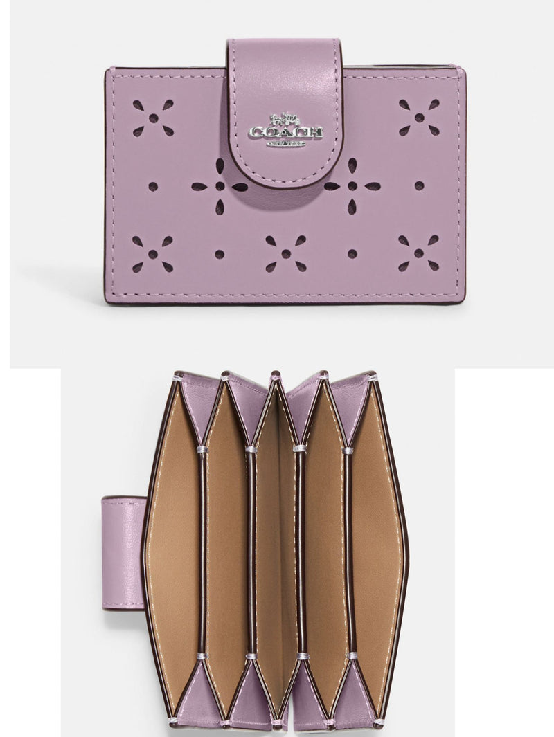 清Coach Accordion Card Case (purple)