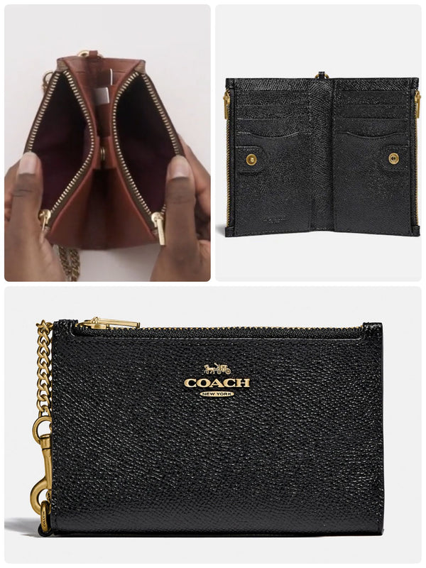 Coach Zip Chain Card Case