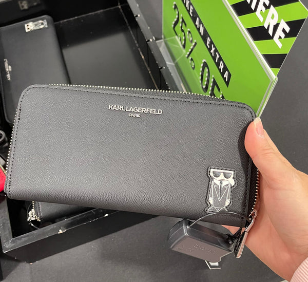 Karl Lagerfeld zip long wallet