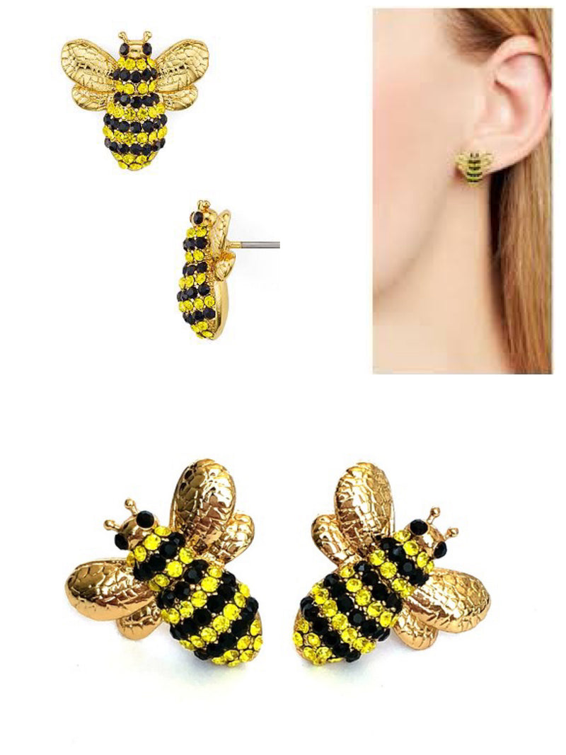 Kate Spade Picnic Perfect Pave Bee Studs