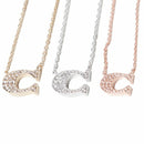 Coach Pave Signature Necklace