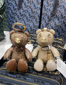 Coach Bear Bag Charm In Signature Canvas