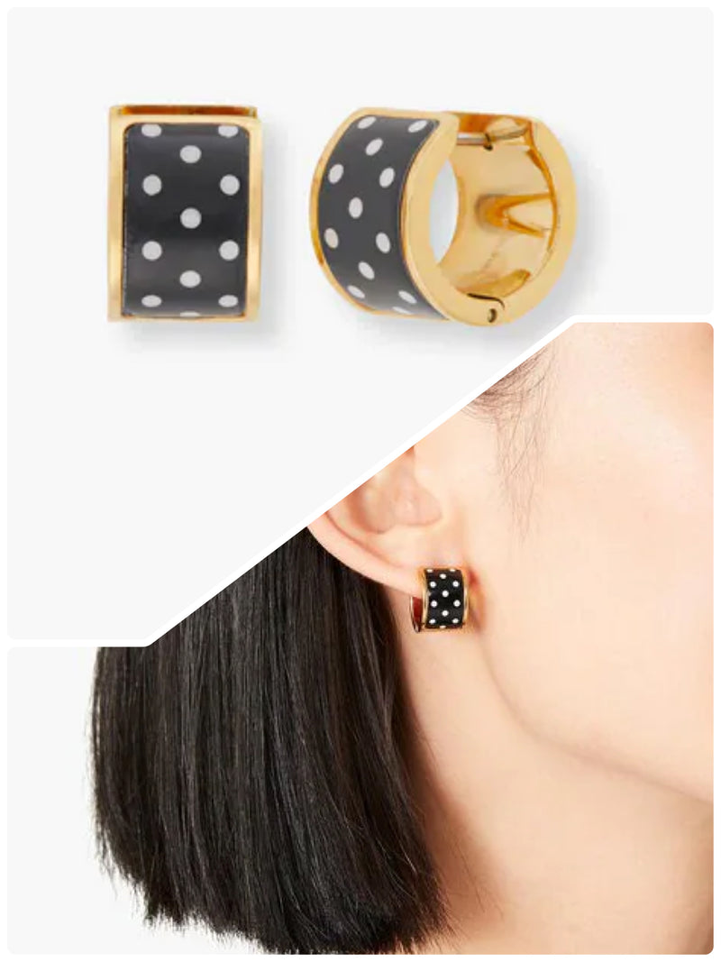 Kate Spade Heritage Spade Huggie Hoop Earrings