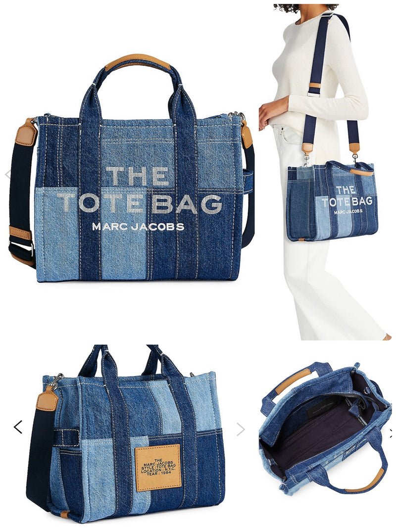 Marc Jacob Small Traveller Denim Tote