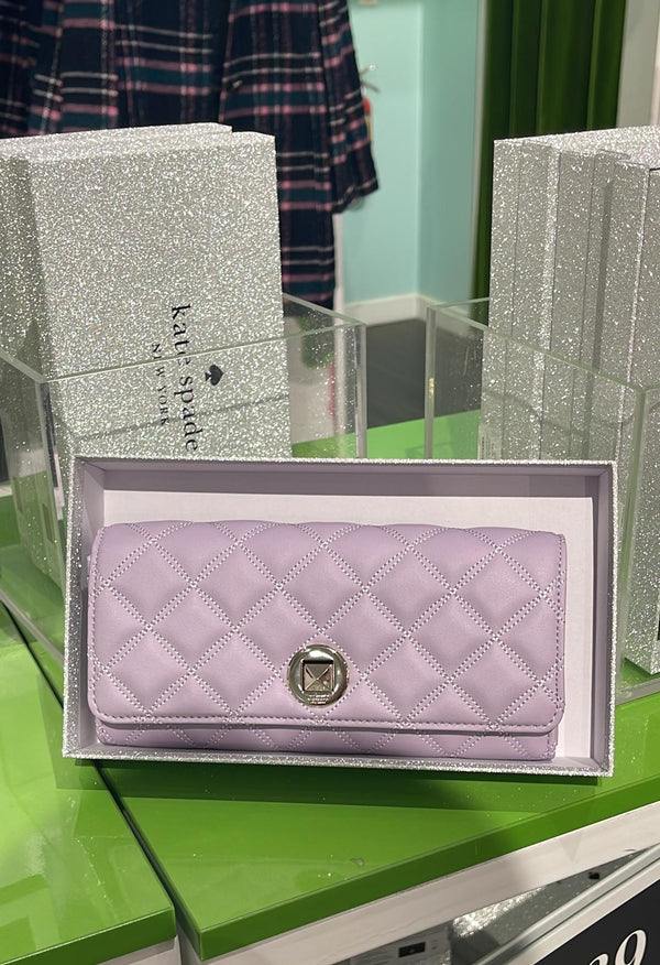 KATE SPADE NATALIA BOXED LARGE TURNLOCK WALLET