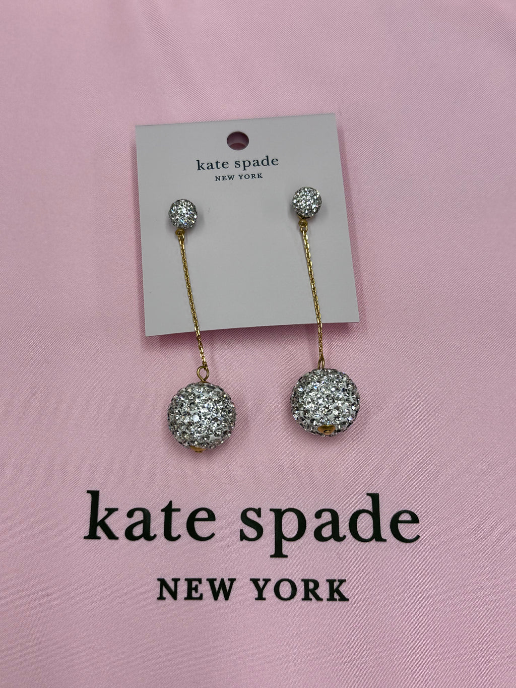 Kate spade razzle dazzle linear earrings discount