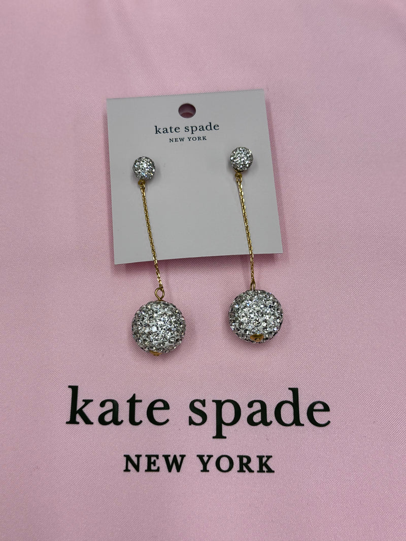 Kate Spade Razzle Dazzle Pave Linear Earrings 