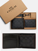 Coach Boxed 3 In 1 Wallet Gift Set In Signature Canvas