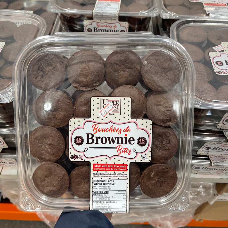 Bouchées de Brownie Bites 1.33 kg新鮮烘焙朱古力布朗尼一口蛋糕（48個裝）