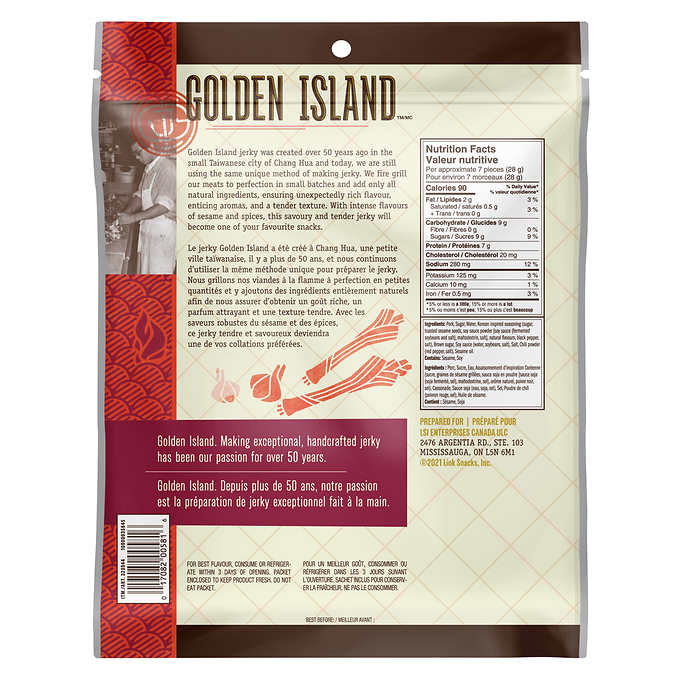 Golden Island Korean BBQ Pork Jerky 410g