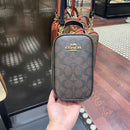 Coach Eva Phone Crossbody In Signature Canvas