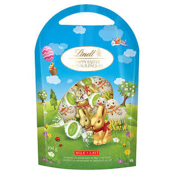 Lindt Easter Assorted Milk Chocolate Pouch, 394 g