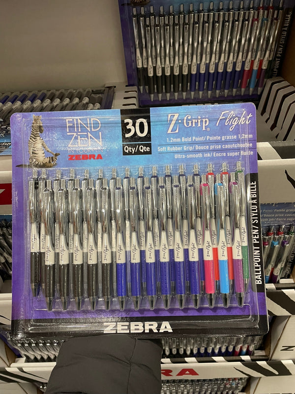 Zebra Z-Grip Flight Pens Pack of 30  Zebra原子筆🖊️30支套裝