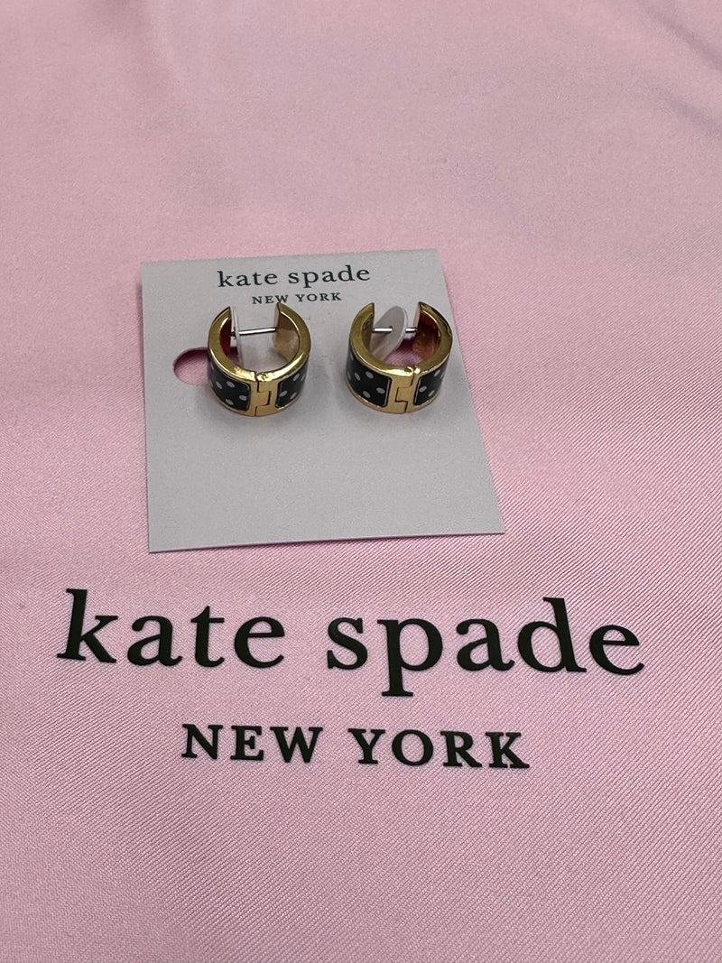 Kate Spade Heritage Spade Huggie Hoop Earrings