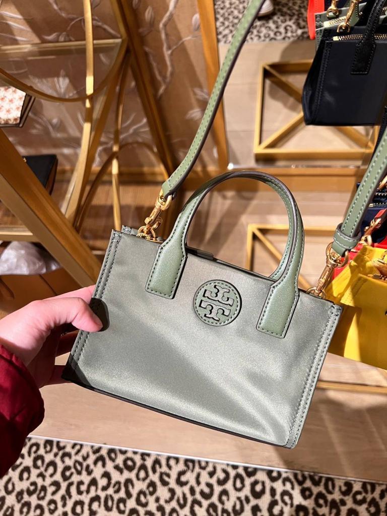 TORY BURCH ELLA NYLON MINI TOTE BAG