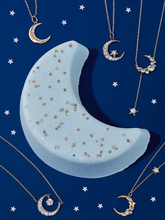 Charmed Aroma-Sweet Dreams Moon Bath Bomb - Moon Necklace Collection 月亮項鍊珠寶系列浴炸彈