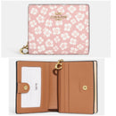Coach Snap Wallet With Graphic Ditsy Floral Print