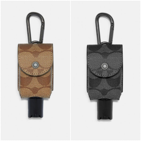 清Coach Hand Sanitizer Holder In Signature Canvas