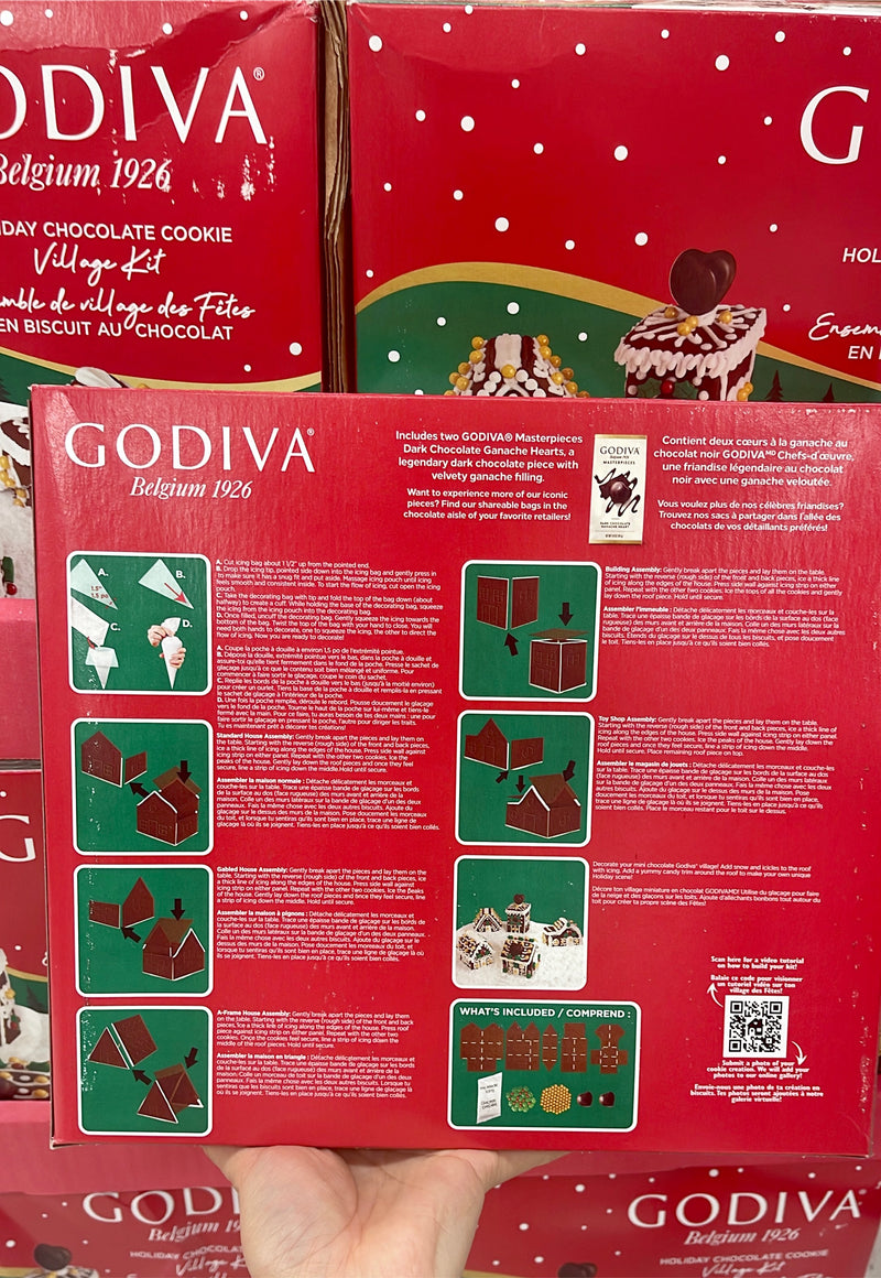 Godiva Holiday Chocolate Cookies 聖誕假日朱古力曲奇薑餅屋套裝737g