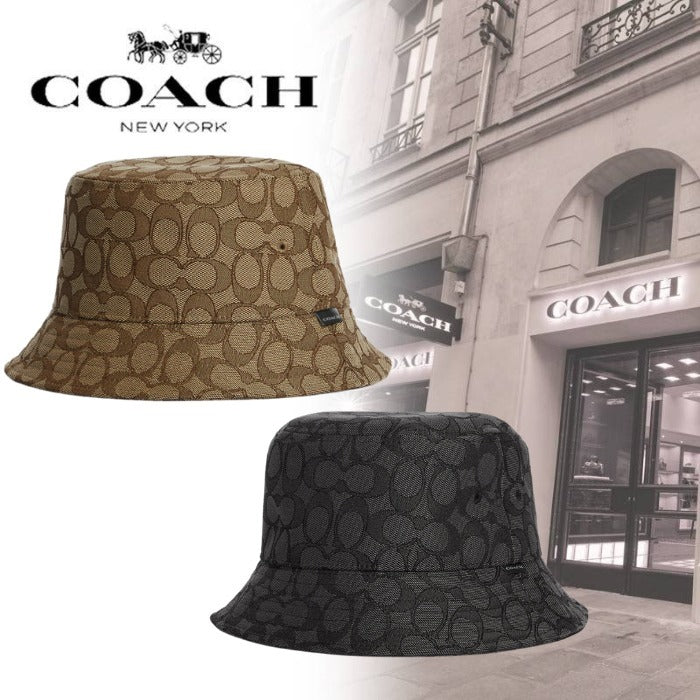 COACH Signature Jacquard Bucket Hat