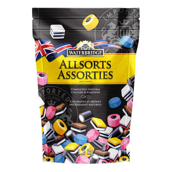 WATERBRIDGE Allsorts English Licorice Candy 彩色什錦糖果 1.2KG