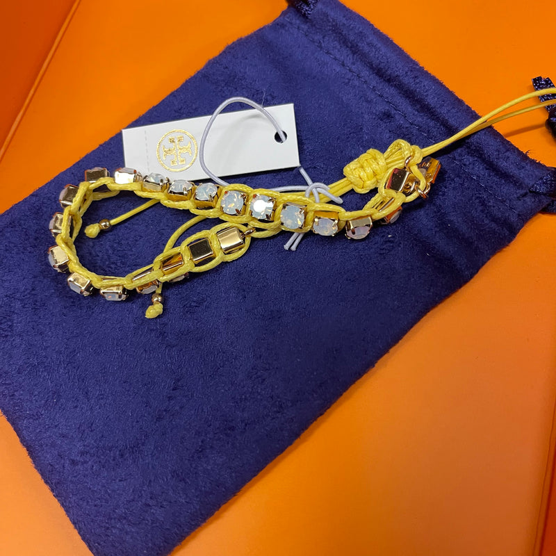 Tory Burch stone friendship bracelet (Lemon)幸運水晶手繩